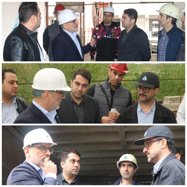 بازدید معاون فناوری و مدیریت ساخت ثمسکن از پروژه باران رشت